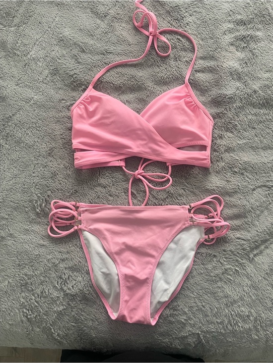 PINK Victoria's Secret Other - PINK Victoria's Secret Light Pink Bikini Bottoms with Trim